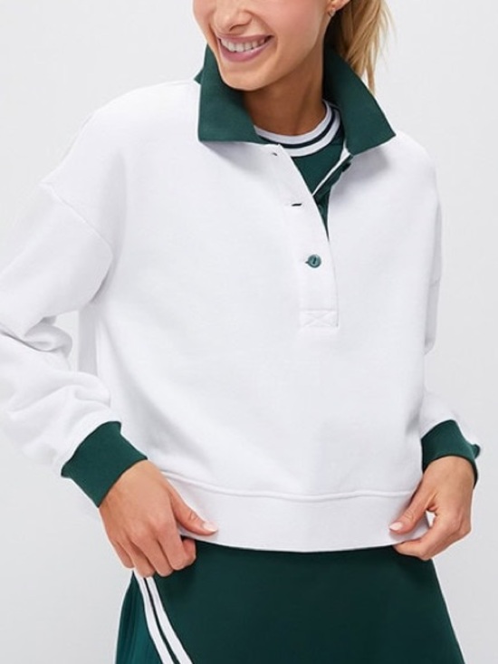 Tuckernuck Tops - TUCKERNUCK x STUDIO MCGEE White Miles Collared Pullover